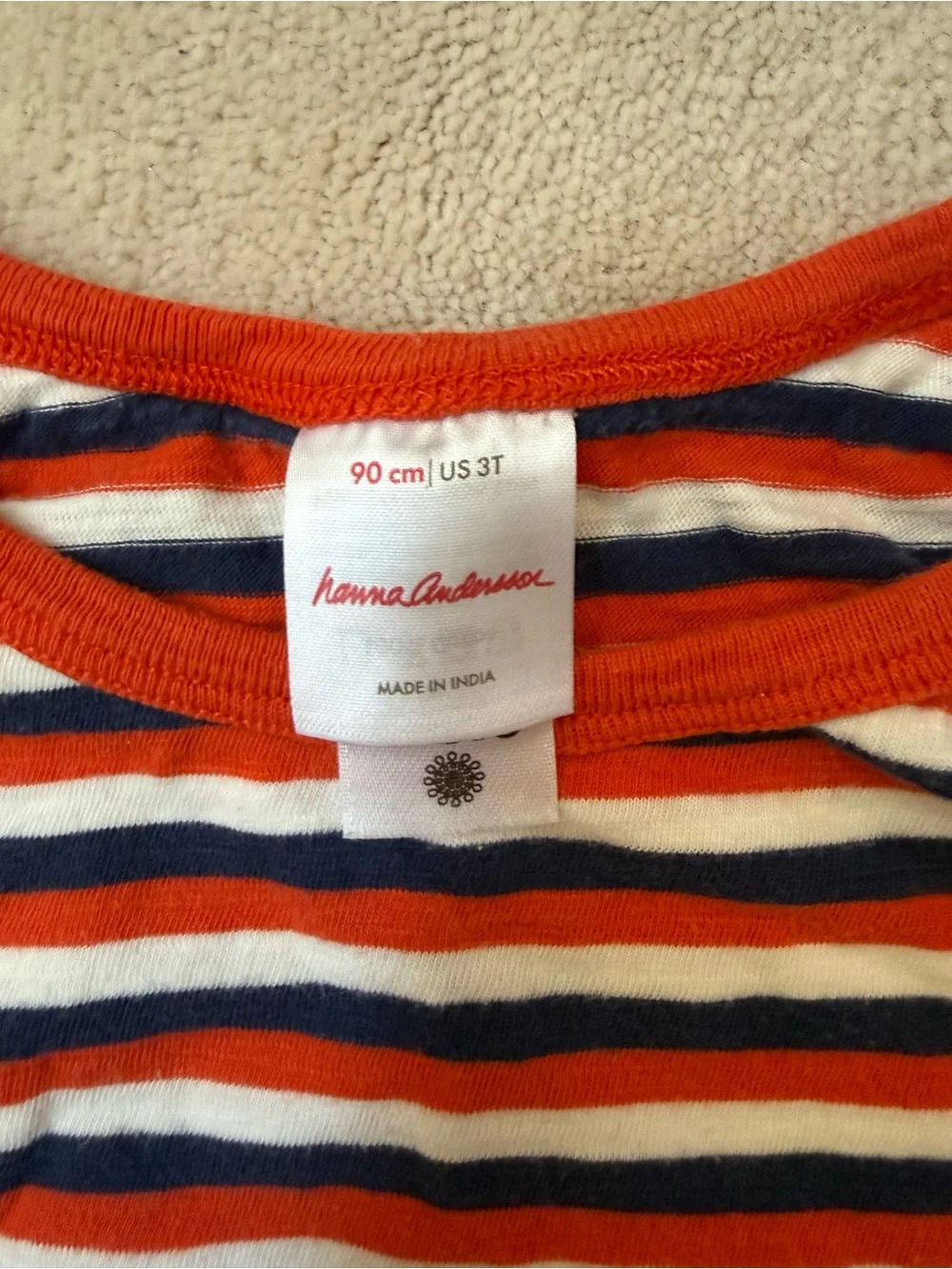 Hanna Andersson 100% cotton Red, Navy & White Striped Tank Top and Shorts Set